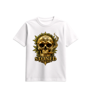 Stoned Flamingo Gold Skull